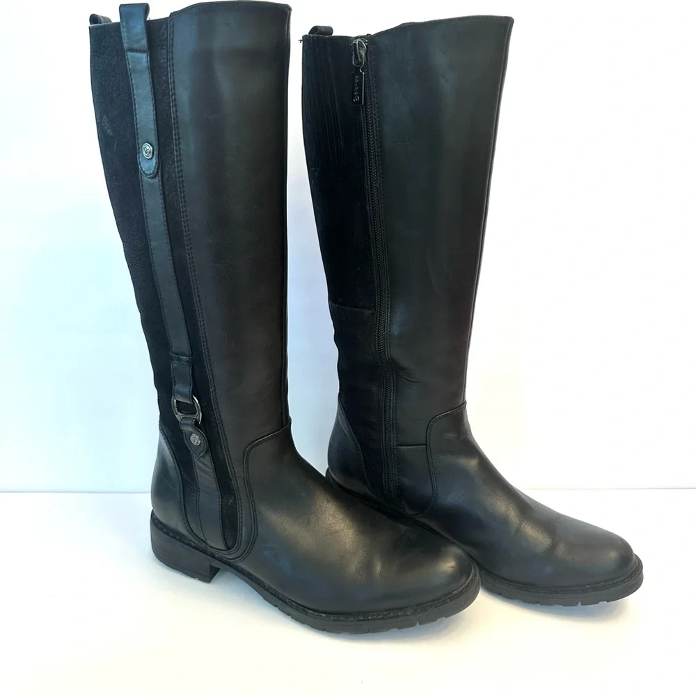 Blondo Varda black waterproof leather tall boots, size 7 - Picture 3 of 9